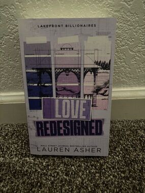 'Love Redesigned' Book Cover Print in Purple and White